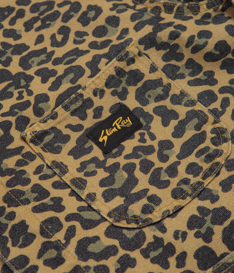 Stan Ray Coverall Jacket in Washed Leopard Camo Duck