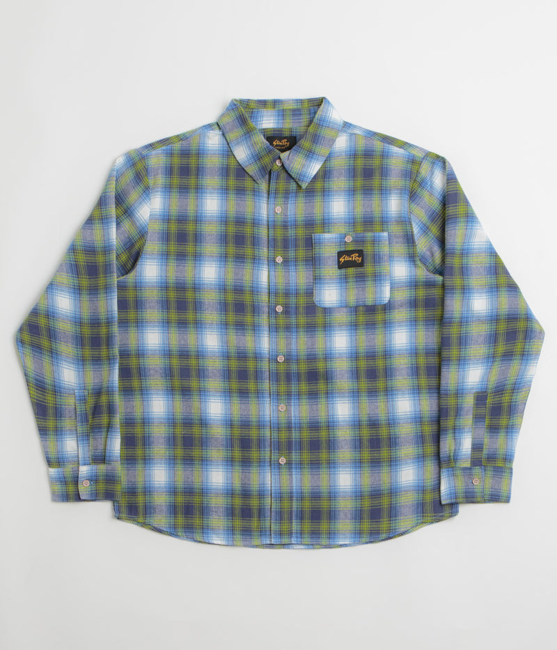 Stan Ray Flannel Shirt in Bright Blue Plaid