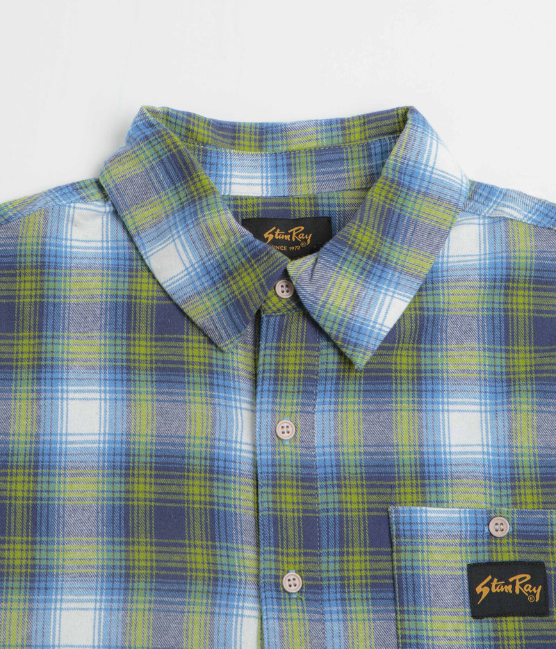 Stan Ray Flannel Shirt in Bright Blue Plaid