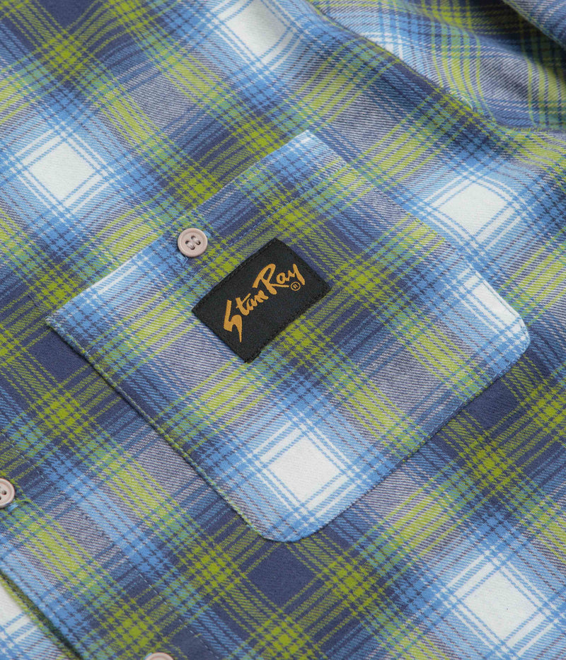 Stan Ray Flannel Shirt in Bright Blue Plaid