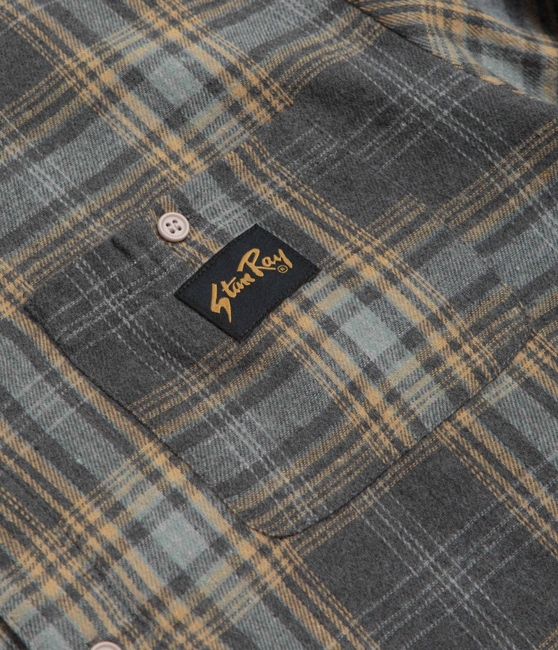 Stan Ray Flannel Shirt in Charcoal Plaid