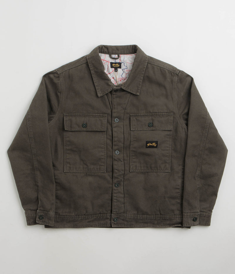 Stan Ray Lined Trucker Jacket in Charcoal Duck