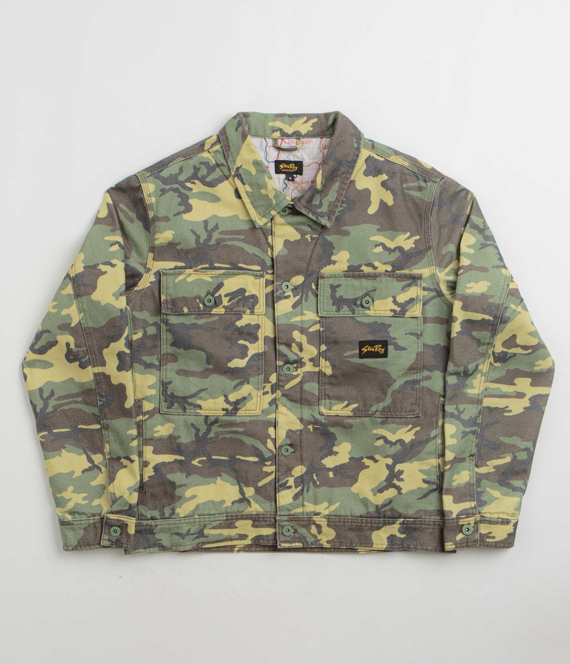 Stan Ray Lined Trucker Jacket in Woodland DPM Duck