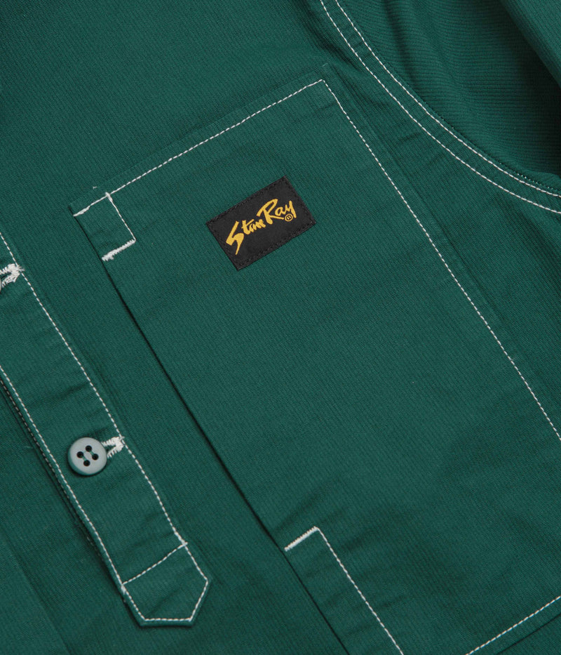 Stan Ray Painters Pop Over Shirt in Botanical Green Bedford
