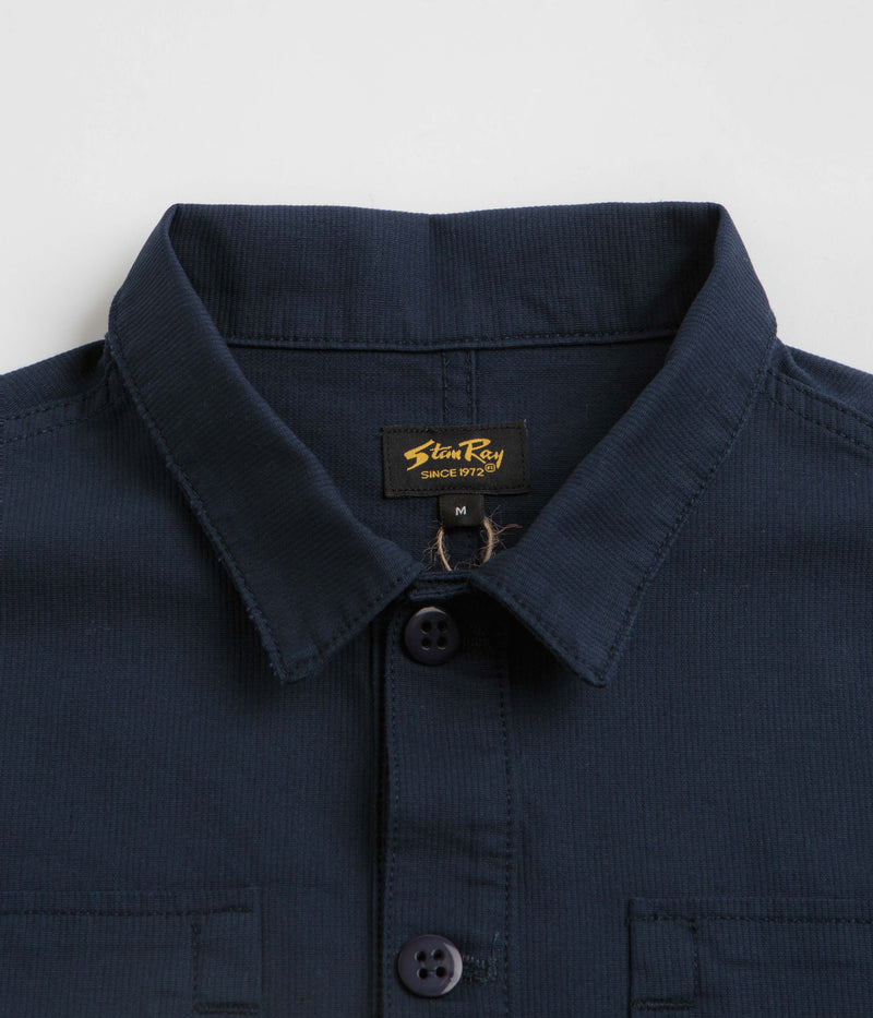 Stan Ray Painters Pop Over Shirt in Navy Bedford
