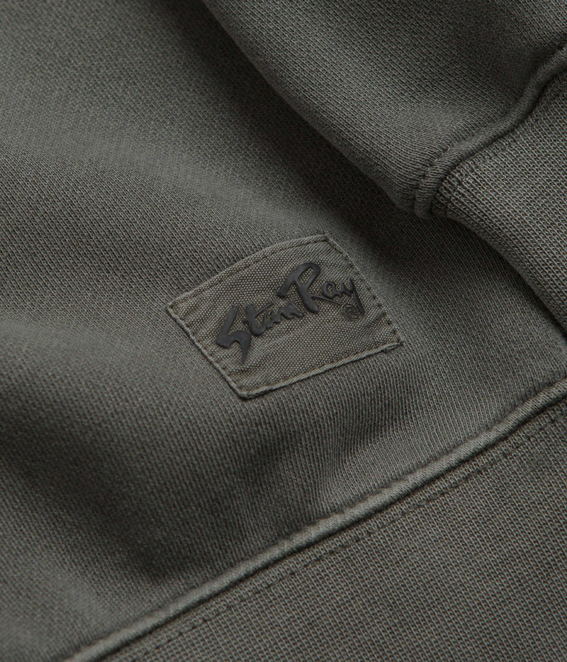 Stan Ray Patch Crewneck Sweatshirt in Washed Black