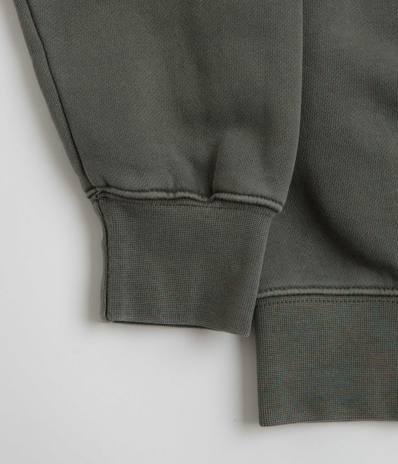 Stan Ray Patch Crewneck Sweatshirt in Washed Black