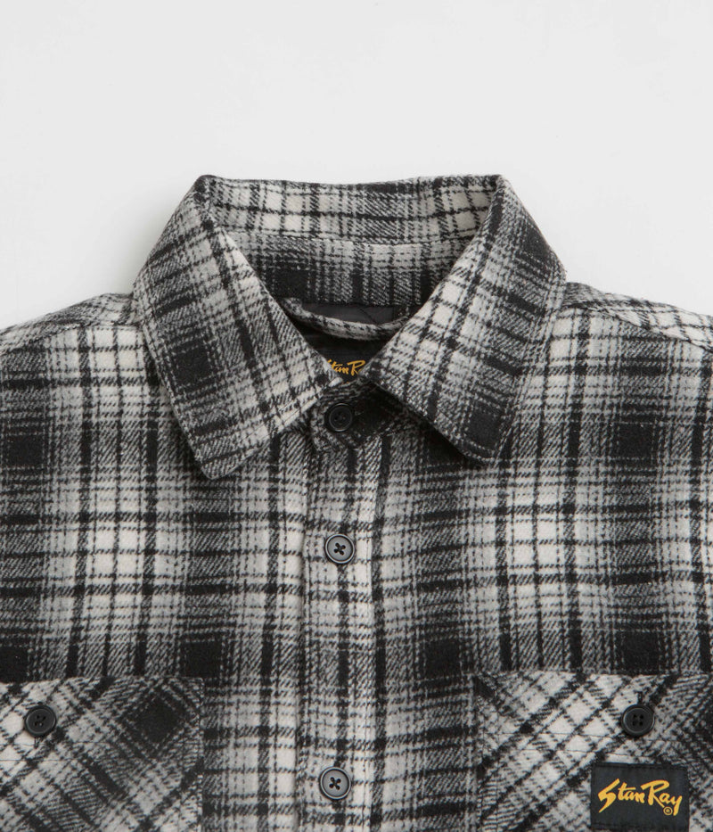 Stan Ray Quilted Plaid Overshirt in Blue