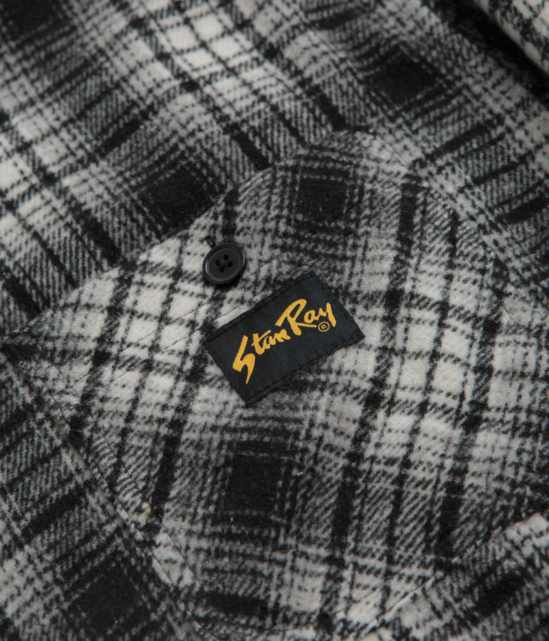 Stan Ray Quilted Plaid Overshirt in Blue