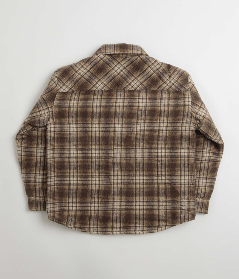 Stan Ray Quilted Plaid Overshirt in Brown