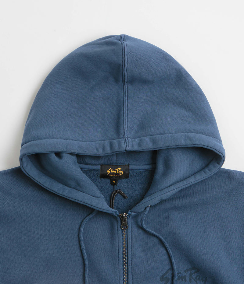 Stan Ray Stan OG Full Zip Hoodie in Washed Navy