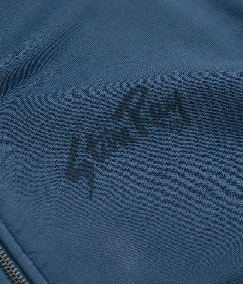 Stan Ray Stan OG Full Zip Hoodie in Washed Navy