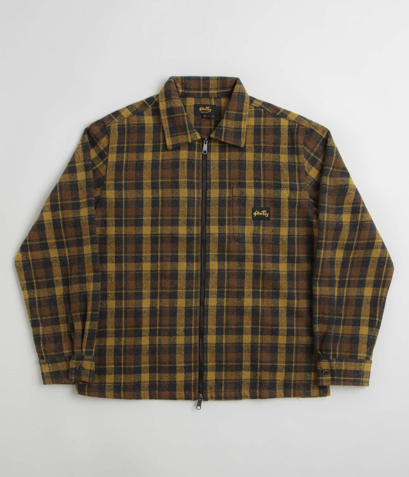 Stan Ray Zip Shirt in Acorn Plaid