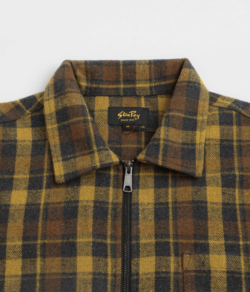Stan Ray Zip Shirt in Acorn Plaid