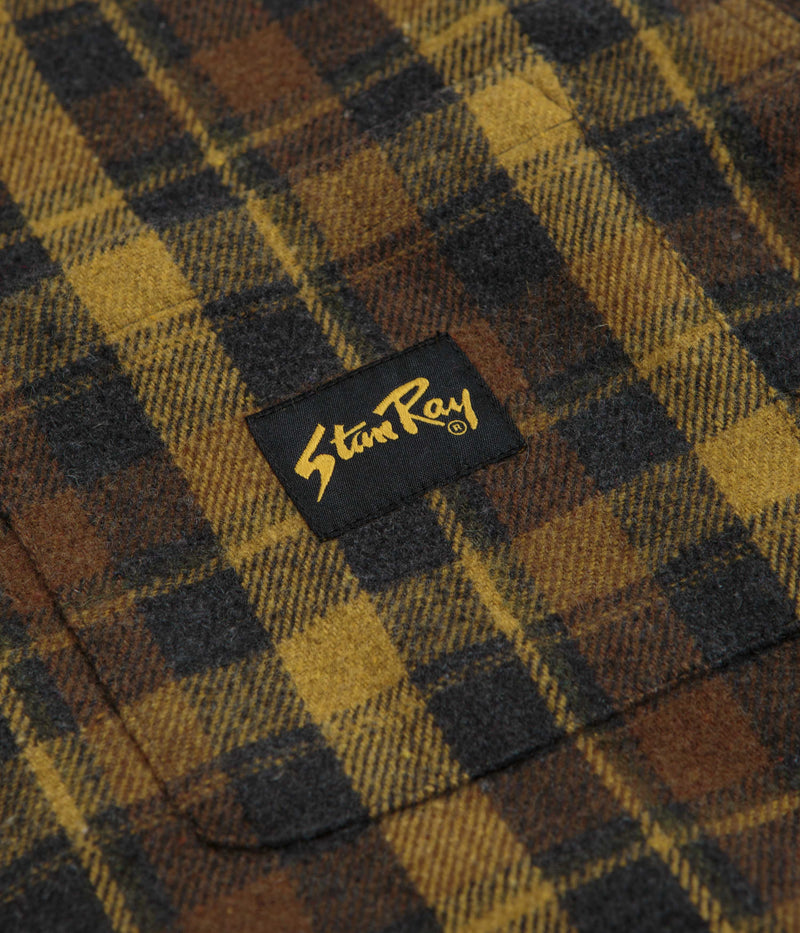 Stan Ray Zip Shirt in Acorn Plaid