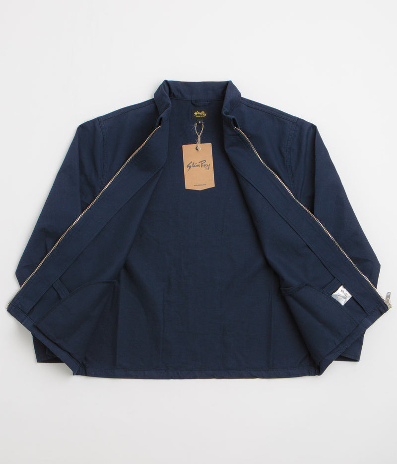 Stan Ray Zip Shirt  in Navy Bedford