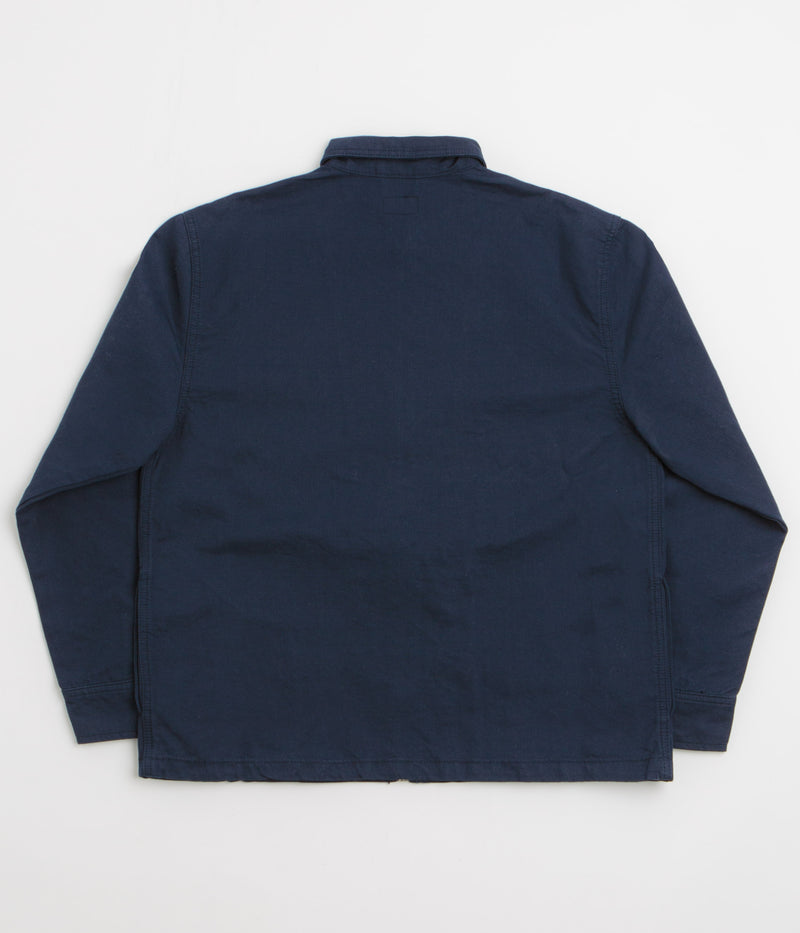 Stan Ray Zip Shirt  in Navy Bedford