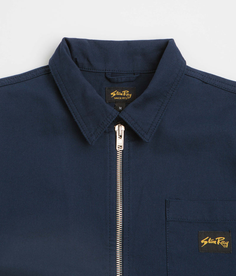 Stan Ray Zip Shirt  in Navy Bedford