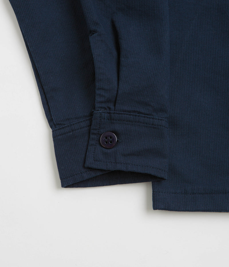 Stan Ray Zip Shirt  in Navy Bedford