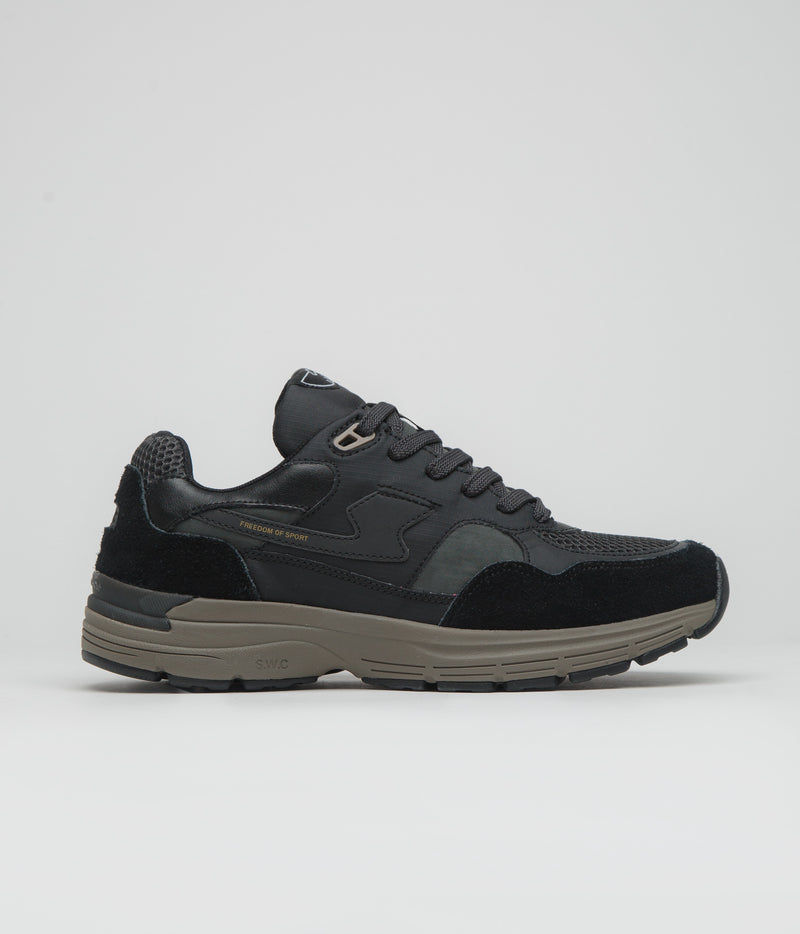Stepney Workers Club Amiel S-Strike Tech Mix Shoes in Black and Black