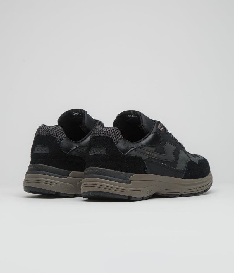 Stepney Workers Club Amiel S-Strike Tech Mix Shoes in Black and Black