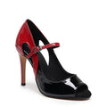 Tatti - Black and Burgundy Vegan Patent - Street Sole