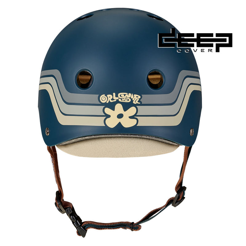 Triple Eight x GRLSWIRL Deep Cover Helmet - Retro Blue-Gray