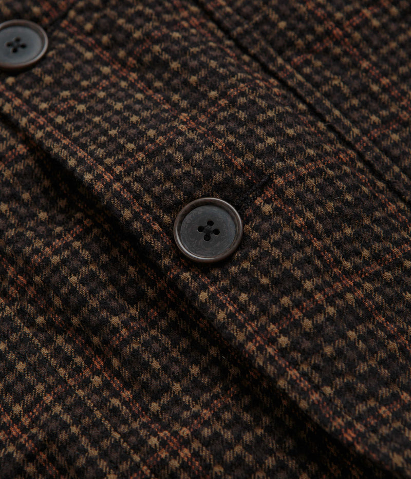 Universal Works Bakers C Jacket in Black and Olive