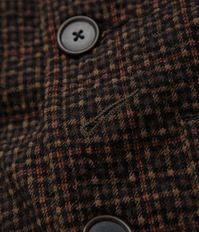 Universal Works Bakers C Jacket in Black and Olive