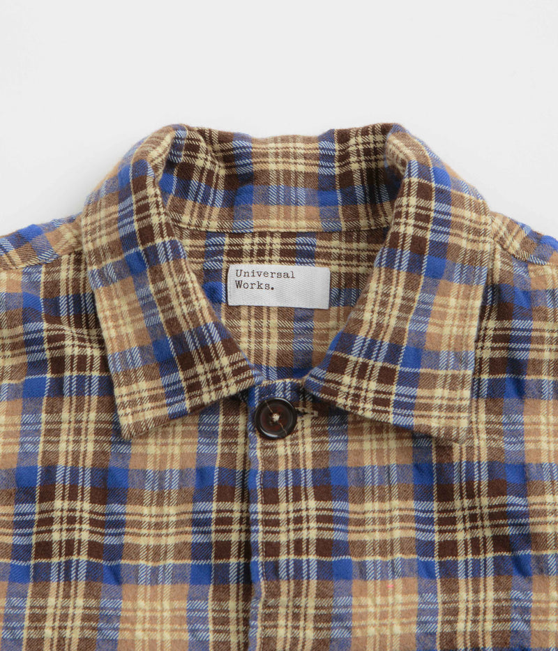 Universal Works Dockside Jacket in Blue and Sand