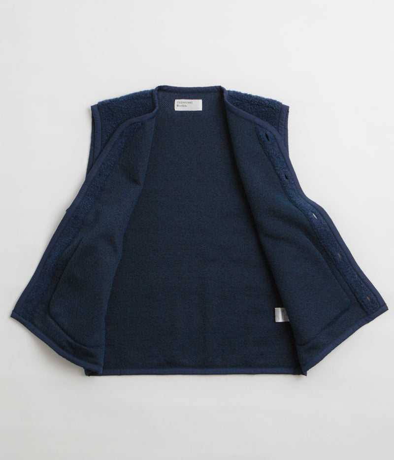 Universal Works Lancaster Gilet in Navy