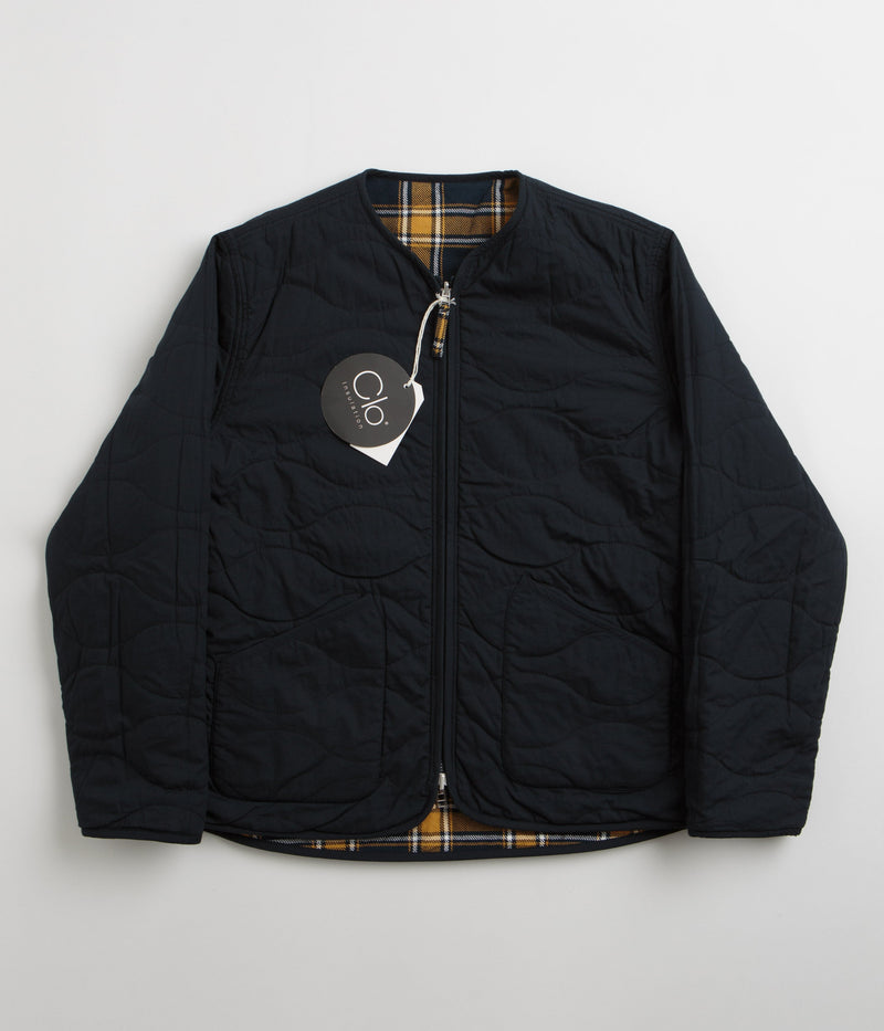 Universal Works Reversible Military Liner Jacket in Yellow and Navy
