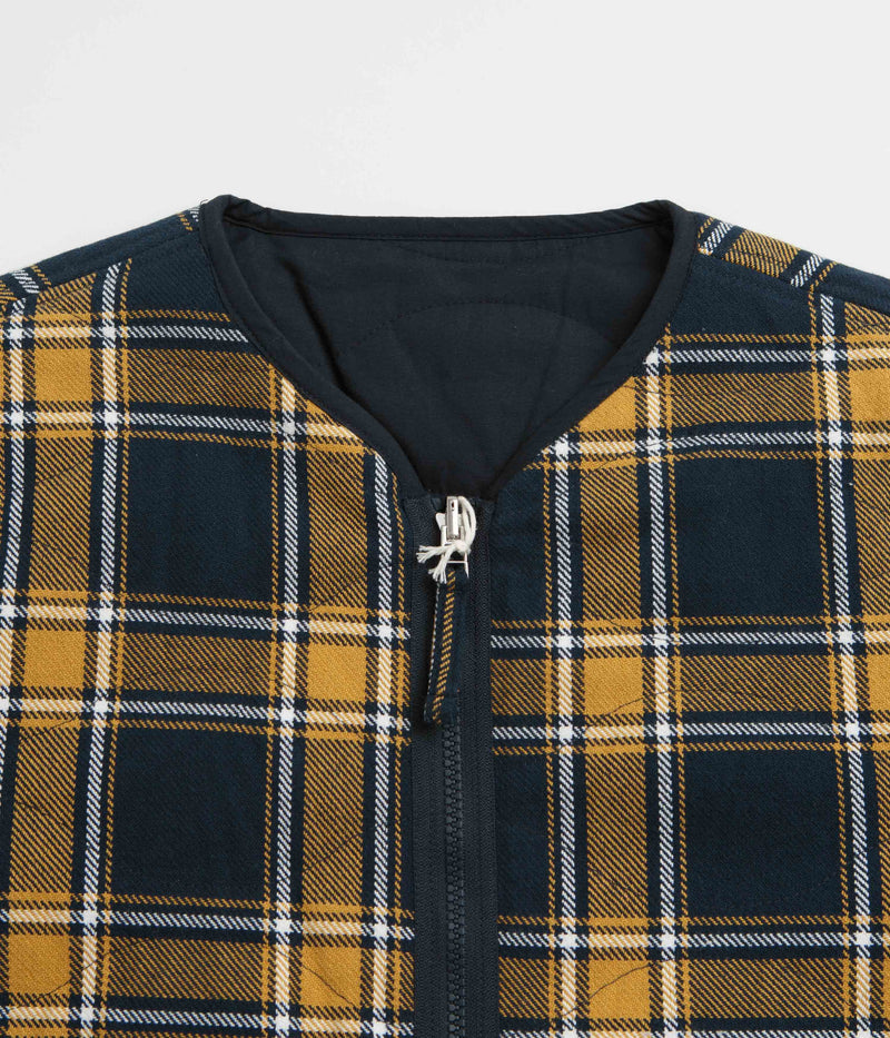 Universal Works Reversible Military Liner Jacket in Yellow and Navy