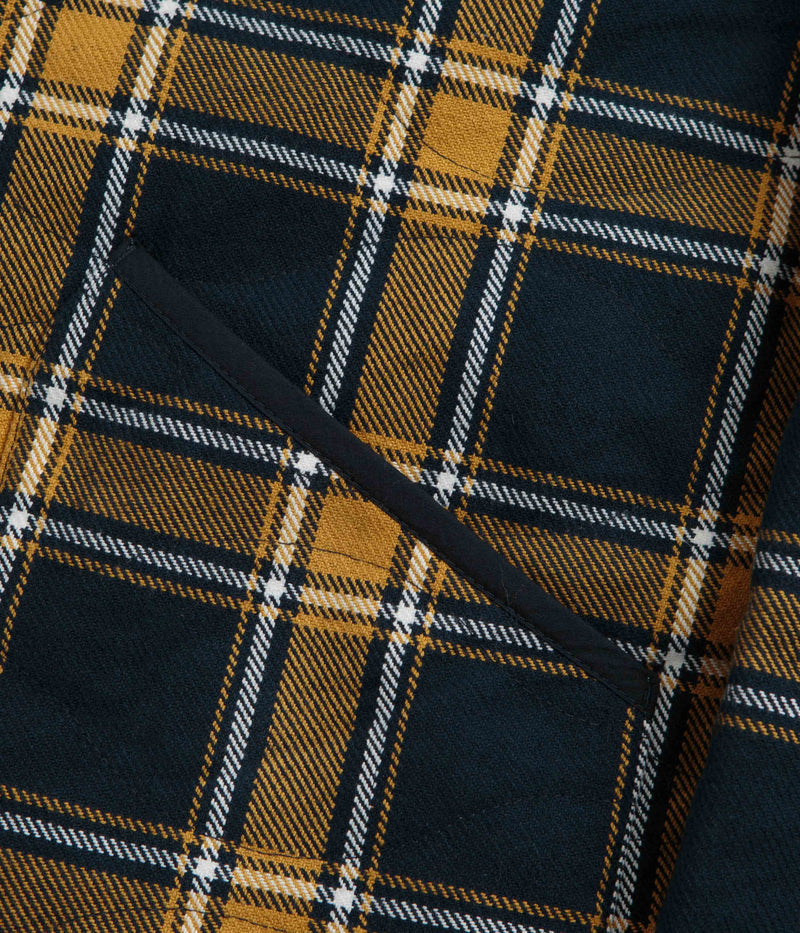 Universal Works Reversible Military Liner Jacket in Yellow and Navy