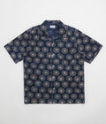 Universal Works Road Shirt in Navy and Magic Circle