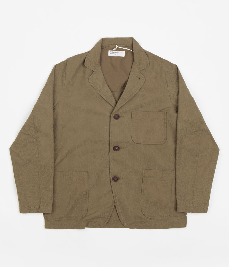 Universal Works Three Button Jacket in Olive