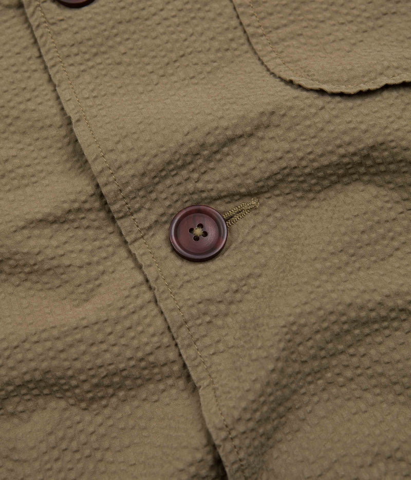 Universal Works Three Button Jacket in Olive