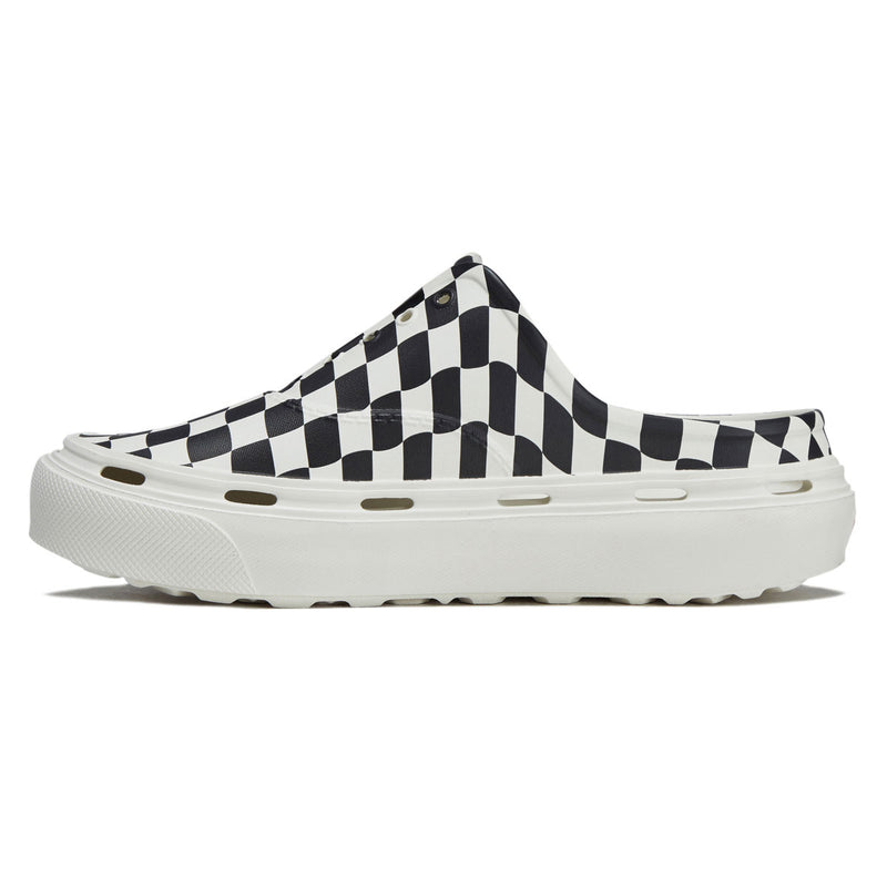 Vans Authentic Foam Mule Shoes - Checkerboard Black/Marshmallow