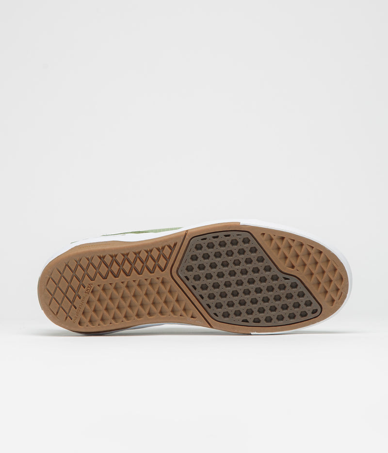 Vans BMX Proof Wafflecup Shoes in Olive and White