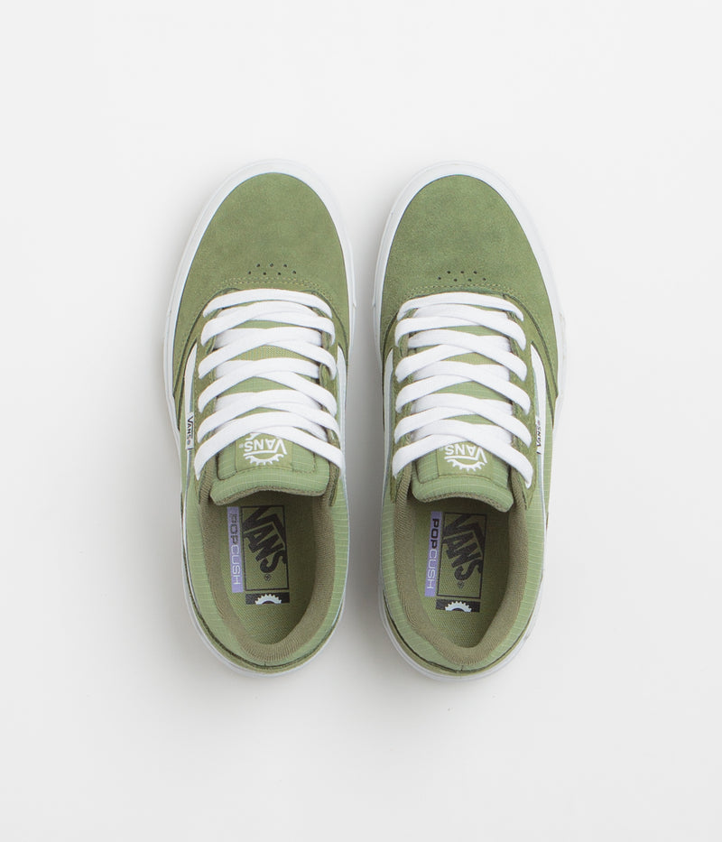 Vans BMX Proof Wafflecup Shoes in Olive and White