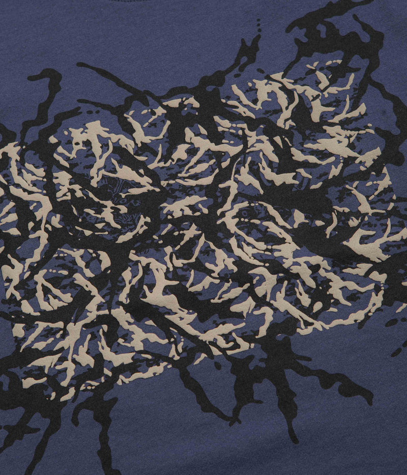 Vans Skate Blurred Camo Cropped T-Shirt in Deep Twilight