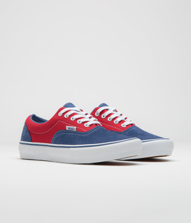 Vans Skate Era Shoes in Blue and Red