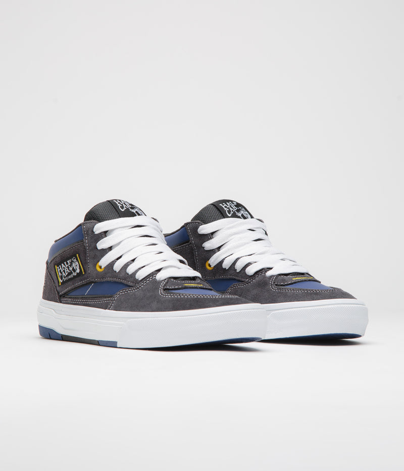 Vans Skate Half Cab Wafflecup Shoes in Navy and Grey