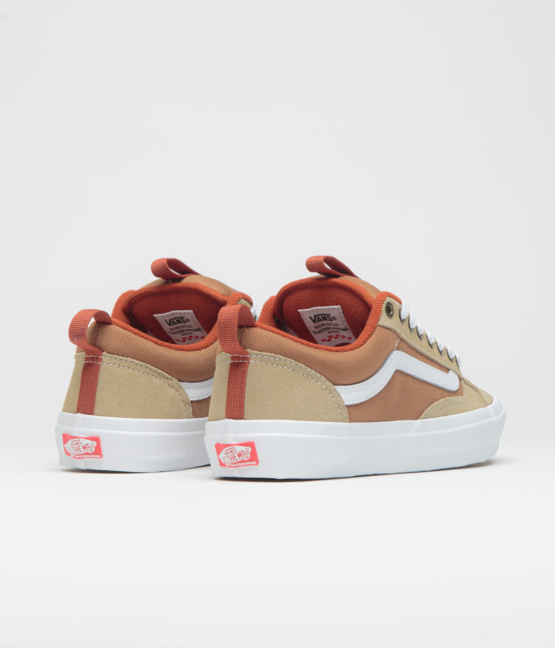 Vans Skate Old Skool 36+ Shoes in Khaki and Burnt Orange