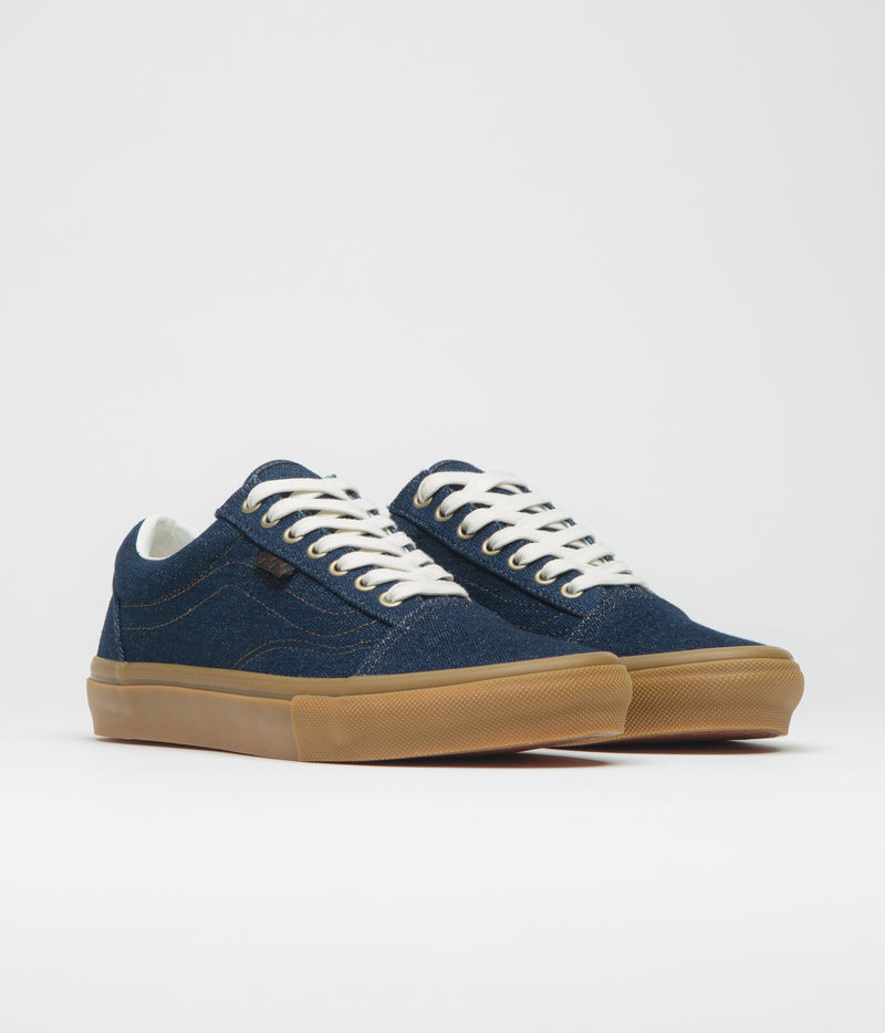 Vans Skate Old Skool Shoes in Blue Denim
