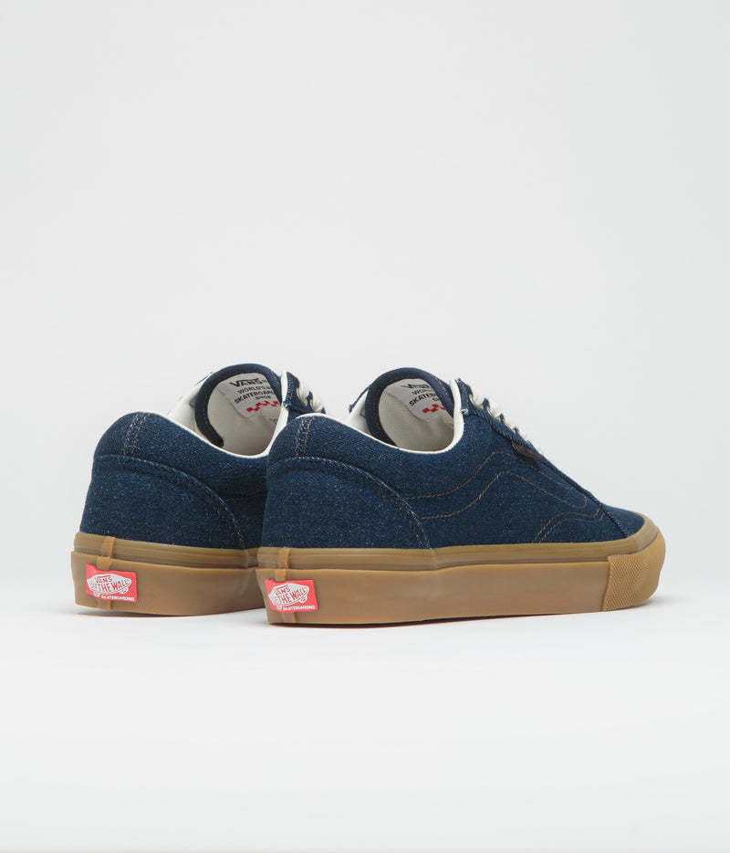 Vans Skate Old Skool Shoes in Blue Denim