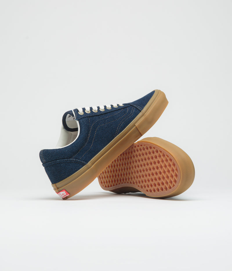 Vans Skate Old Skool Shoes in Blue Denim