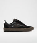 Vans Skate Old Skool Wafflecup Shoes in Black and Dark Gum