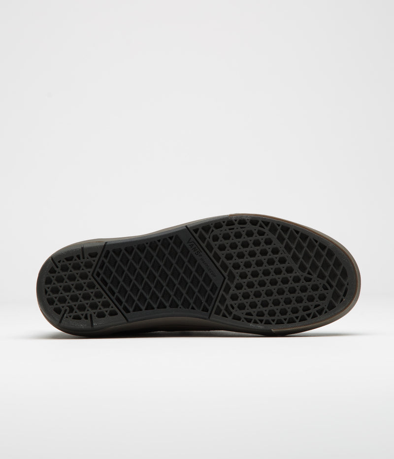 Vans Skate Old Skool Wafflecup Shoes in Black and Dark Gum