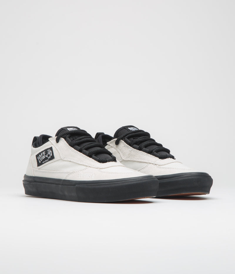 Vans Skate Safe Low Shoes in (Atiba) Bone White and Black